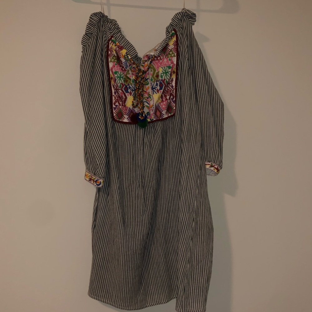 off the shoulder dress!